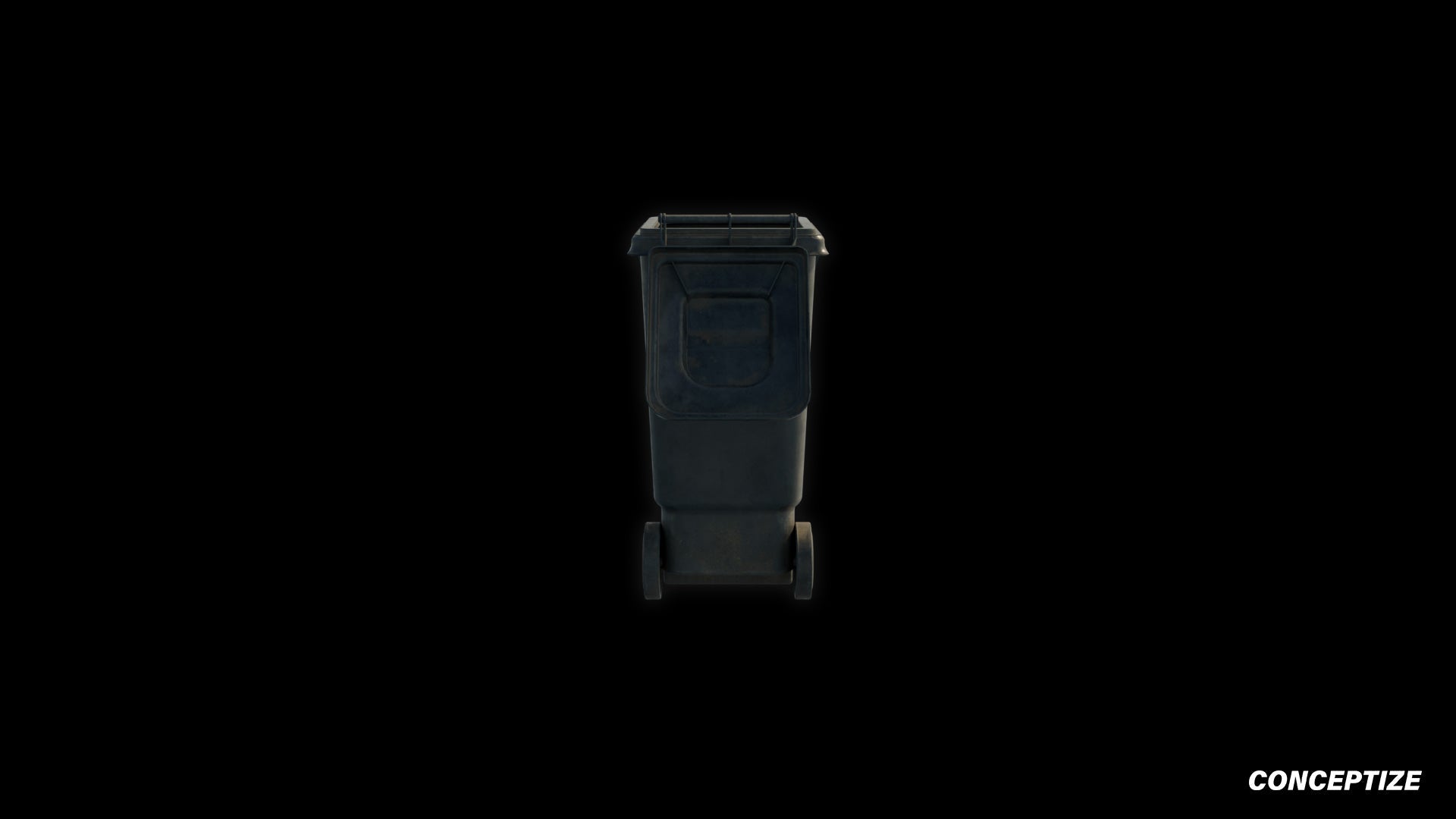 American garbage container meticulously handcrafted PBR textured 3D asset optimized Blender Unreal Engine urban trash bins dumpsters public spaces alleys