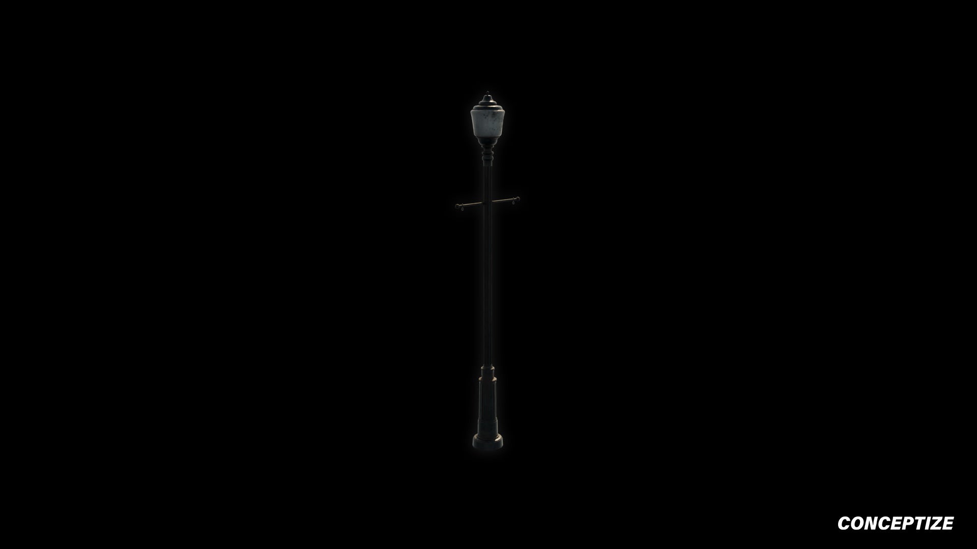 American light pole meticulously handcrafted PBR textured 3D asset optimized Blender Unreal Engine street lamppost urban illumination sidewalks public spaces