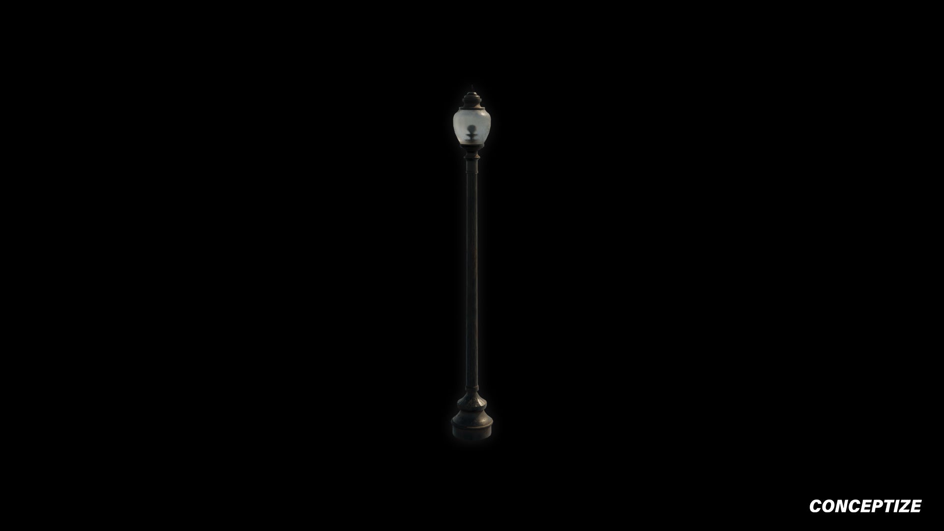 American light pole meticulously handcrafted PBR textured 3D asset optimized Blender Unreal Engine street lamppost urban illumination sidewalks public spaces