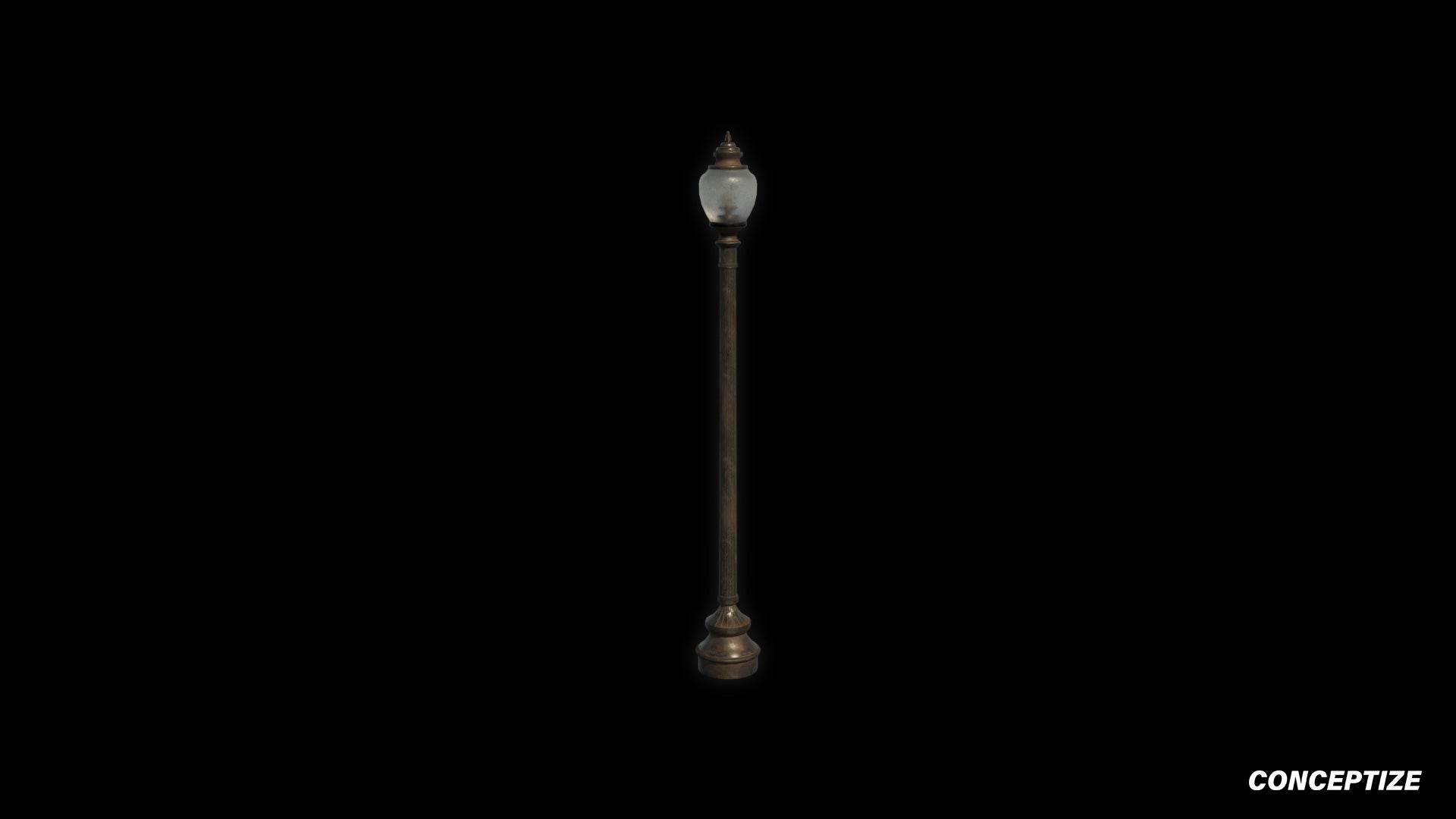 American light pole meticulously handcrafted PBR textured 3D asset optimized Blender Unreal Engine street lamppost urban illumination sidewalks public spaces