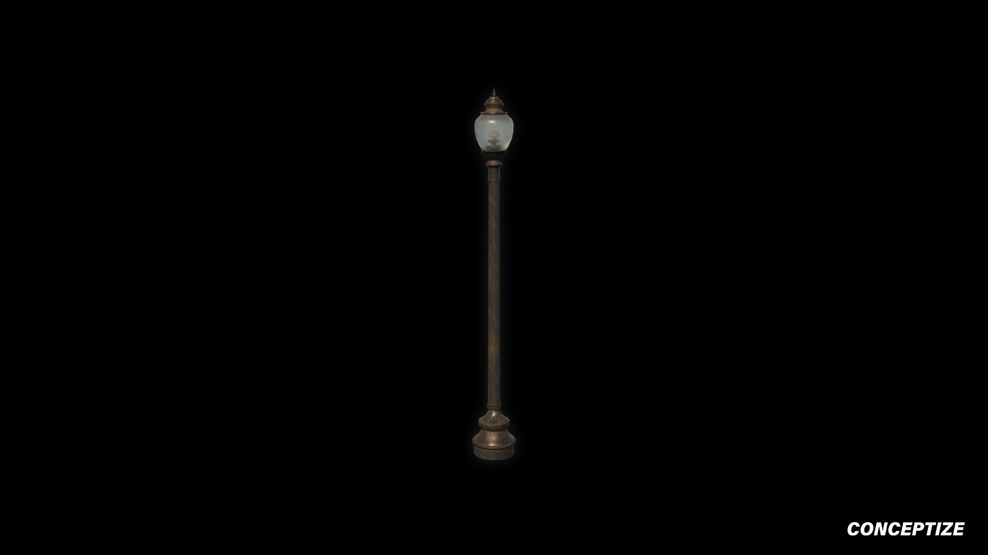 American light pole meticulously handcrafted PBR textured 3D asset optimized Blender Unreal Engine street lamppost urban illumination sidewalks public spaces