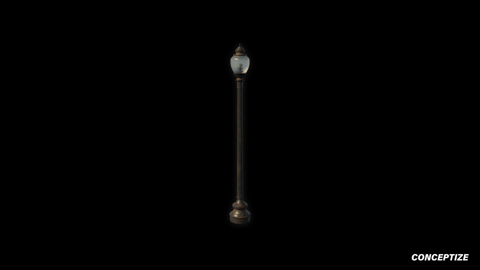 American light pole meticulously handcrafted PBR textured 3D asset optimized Blender Unreal Engine street lamppost urban illumination sidewalks public spaces