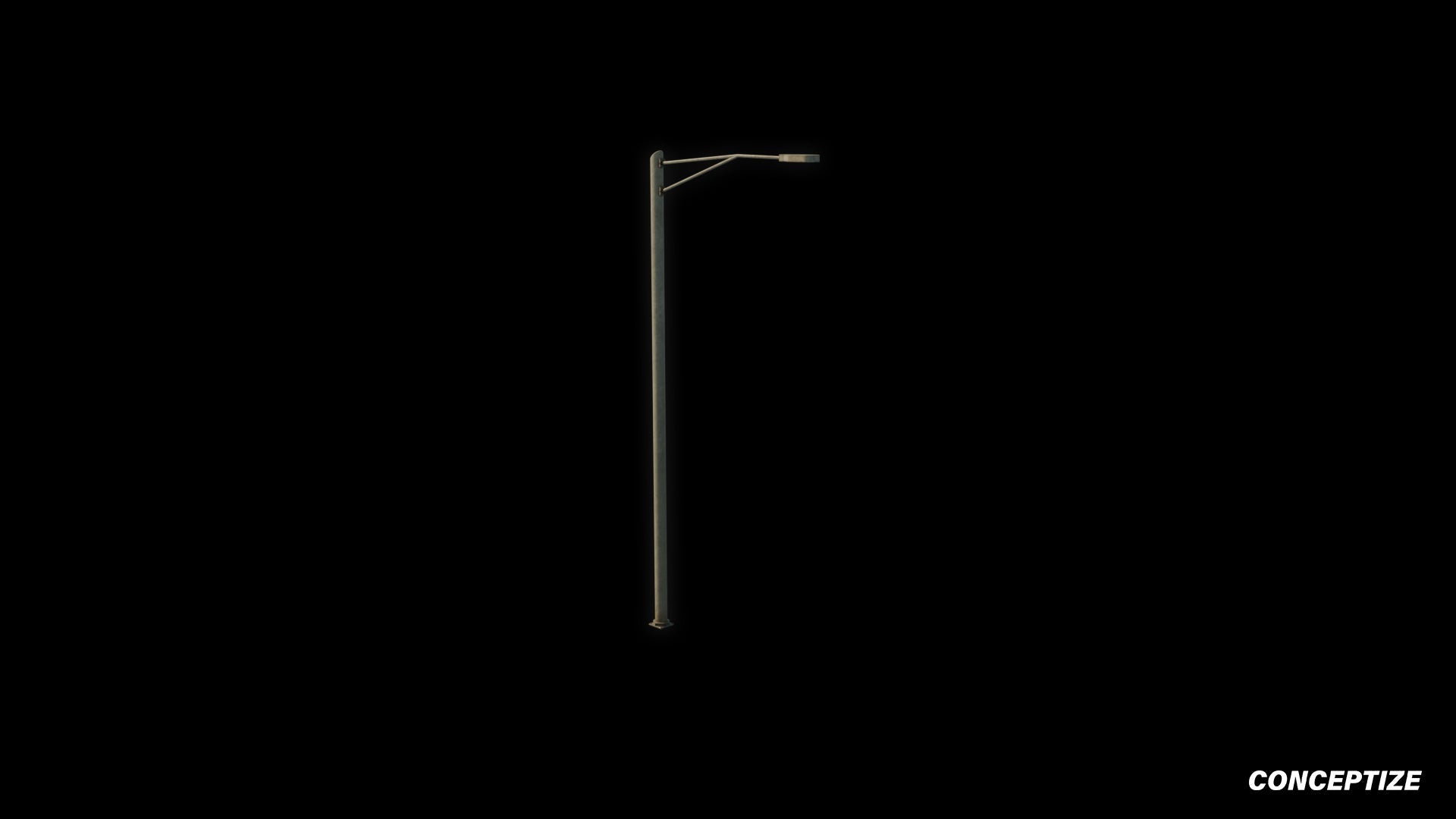 American light pole meticulously handcrafted PBR textured 3D asset optimized Blender Unreal Engine street lamppost urban illumination sidewalks public spaces