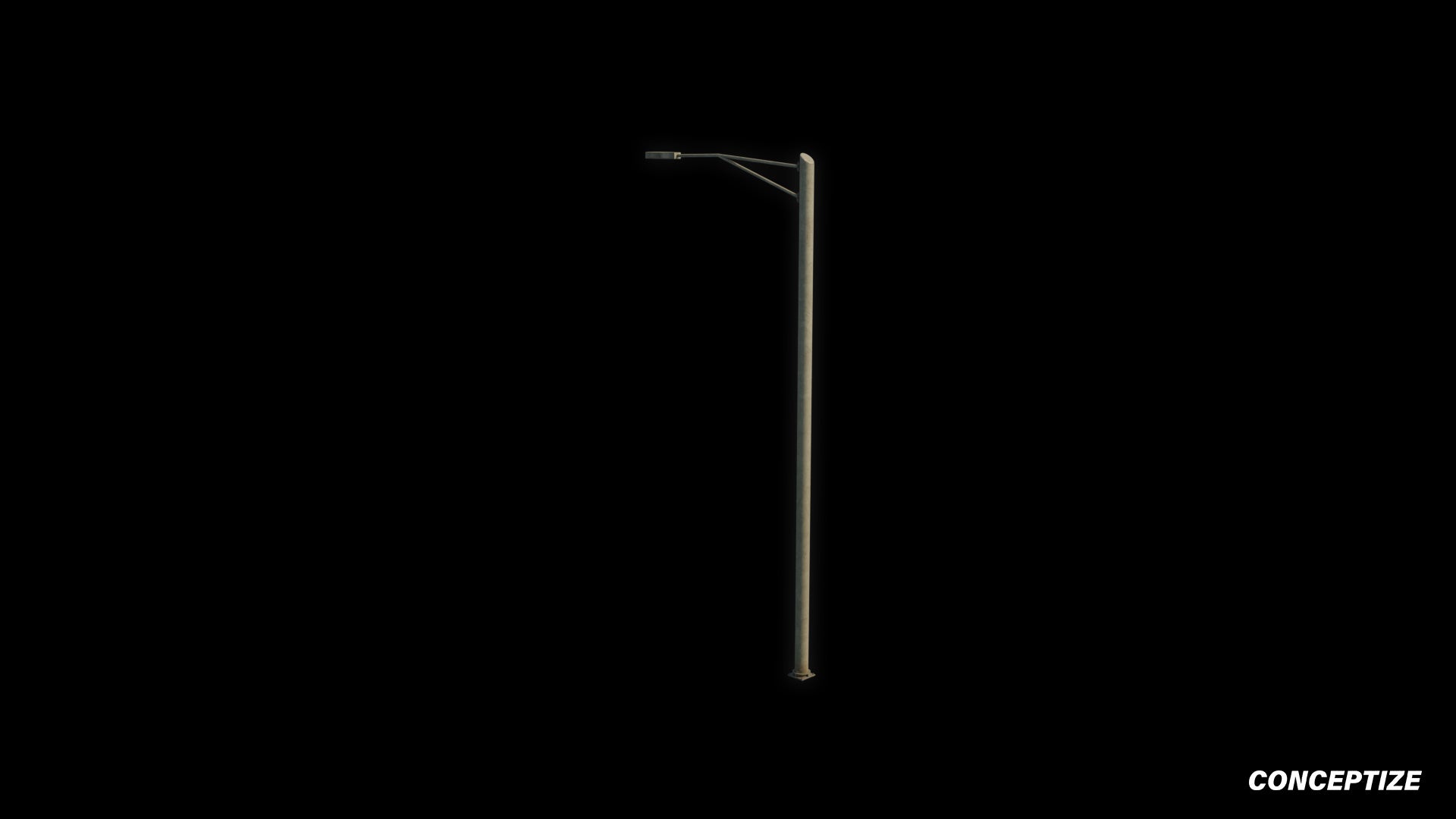 American light pole meticulously handcrafted PBR textured 3D asset optimized Blender Unreal Engine street lamppost urban illumination sidewalks public spaces