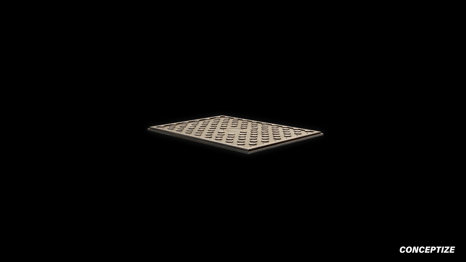 American manhole meticulously handcrafted PBR textured 3D asset optimized Blender Unreal Engine sewer cover utility access street infrastructure urban streets sidewalks