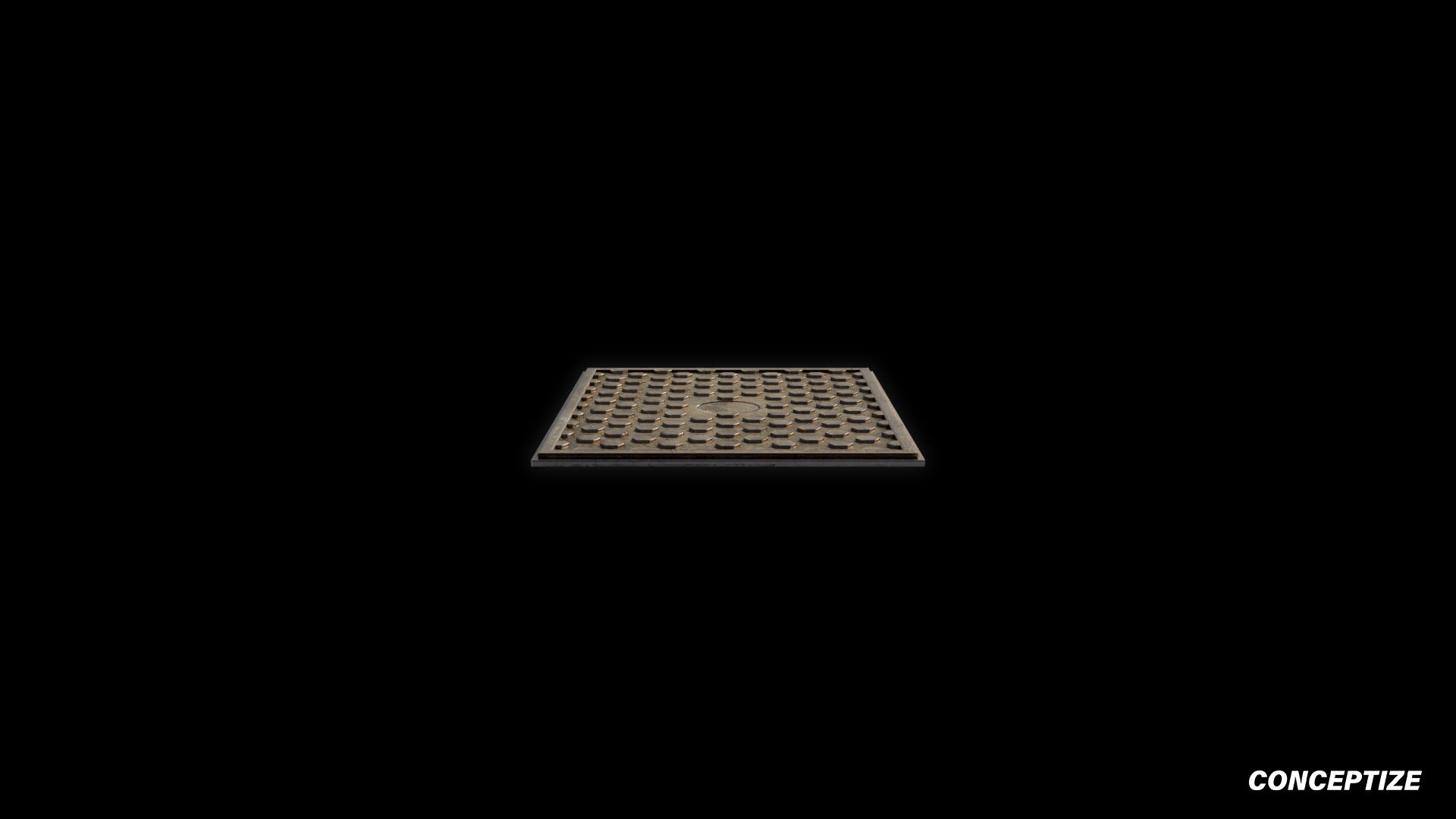 American manhole meticulously handcrafted PBR textured 3D asset optimized Blender Unreal Engine sewer cover utility access street infrastructure urban streets sidewalks