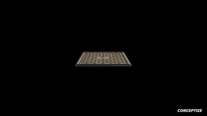American manhole meticulously handcrafted PBR textured 3D asset optimized Blender Unreal Engine sewer cover utility access street infrastructure urban streets sidewalks