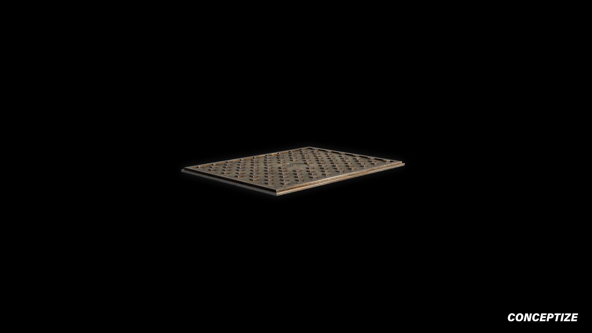 American manhole meticulously handcrafted PBR textured 3D asset optimized Blender Unreal Engine sewer cover utility access street infrastructure urban streets sidewalks