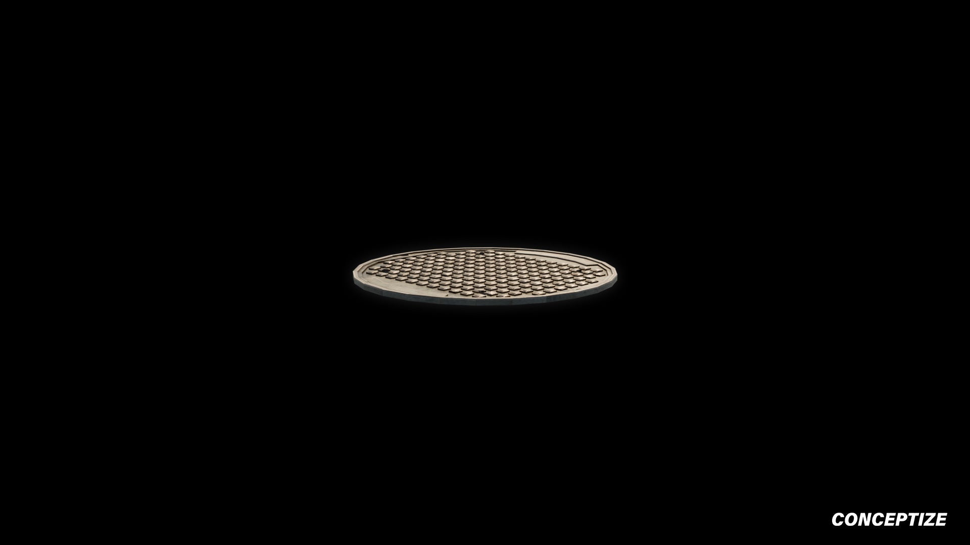 American manhole meticulously handcrafted PBR textured 3D asset optimized Blender Unreal Engine sewer cover utility access street infrastructure urban streets sidewalks