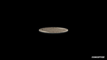 American manhole meticulously handcrafted PBR textured 3D asset optimized Blender Unreal Engine sewer cover utility access street infrastructure urban streets sidewalks