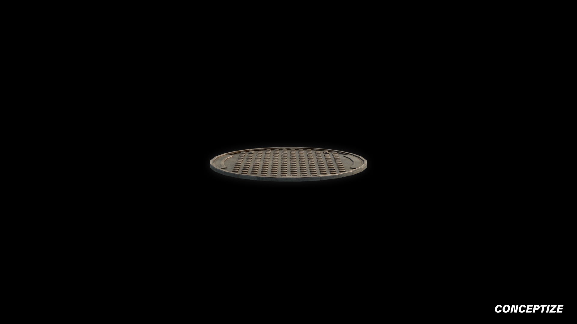 American manhole meticulously handcrafted PBR textured 3D asset optimized Blender Unreal Engine sewer cover utility access street infrastructure urban streets sidewalks