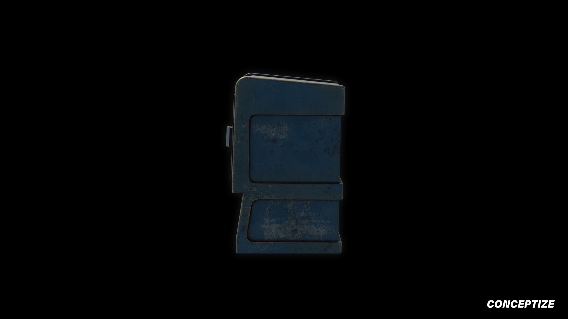 American newspaper street box meticulously handcrafted PBR textured 3D asset optimized Blender Unreal Engine newsstand media kiosk urban streets sidewalks