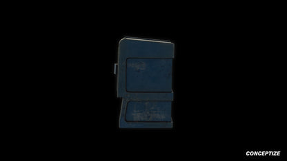 American newspaper street box meticulously handcrafted PBR textured 3D asset optimized Blender Unreal Engine newsstand media kiosk urban streets sidewalks