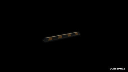 Car stopper meticulously handcrafted PBR textured 3D asset optimized Blender Unreal Engine wheel stop parking block traffic control urban streets