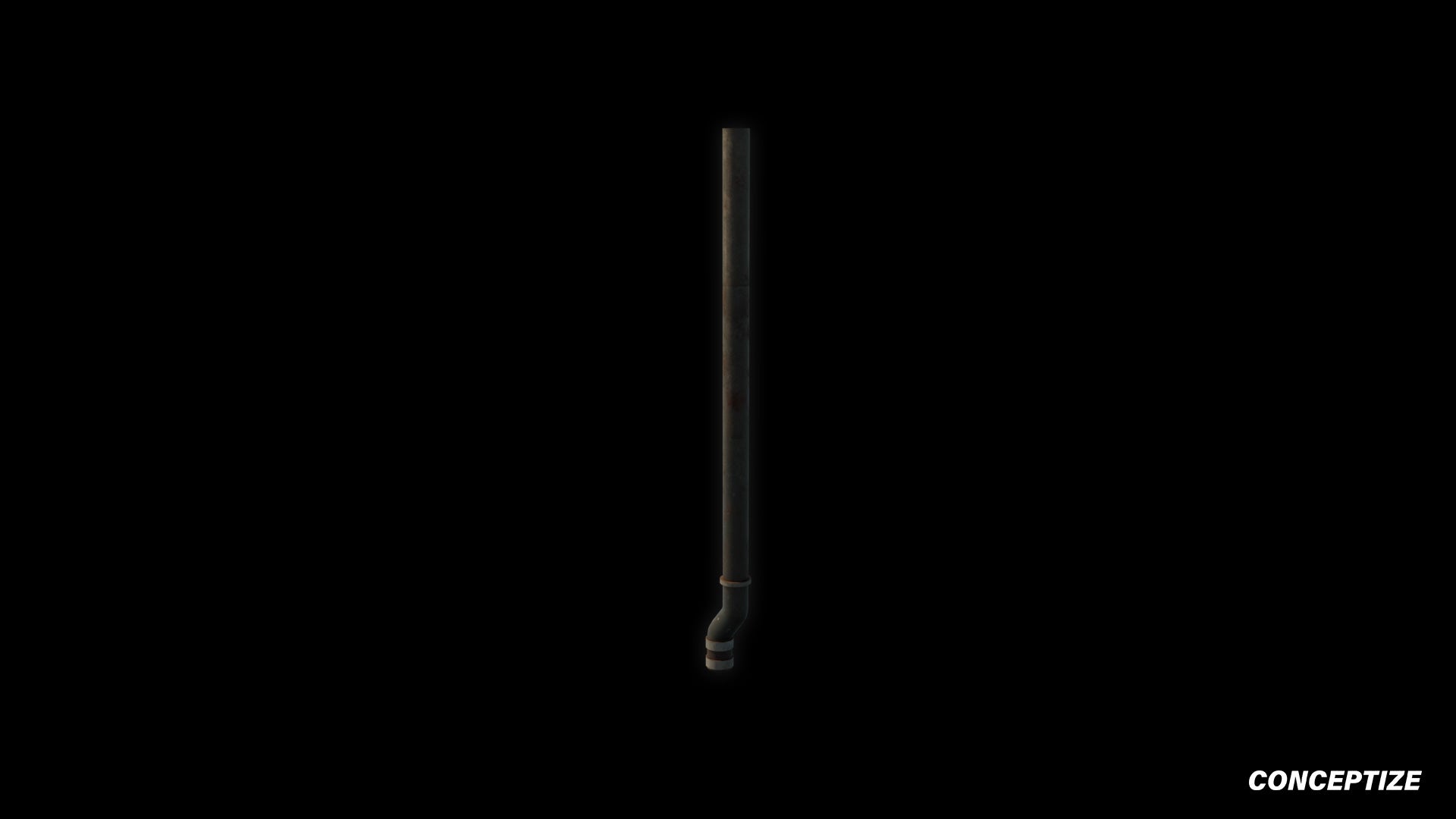 Rain drain pipe rooftop meticulously handcrafted PBR textured 3D asset optimized Blender Unreal Engine urban streetscapes rooftops alleyways high detail
