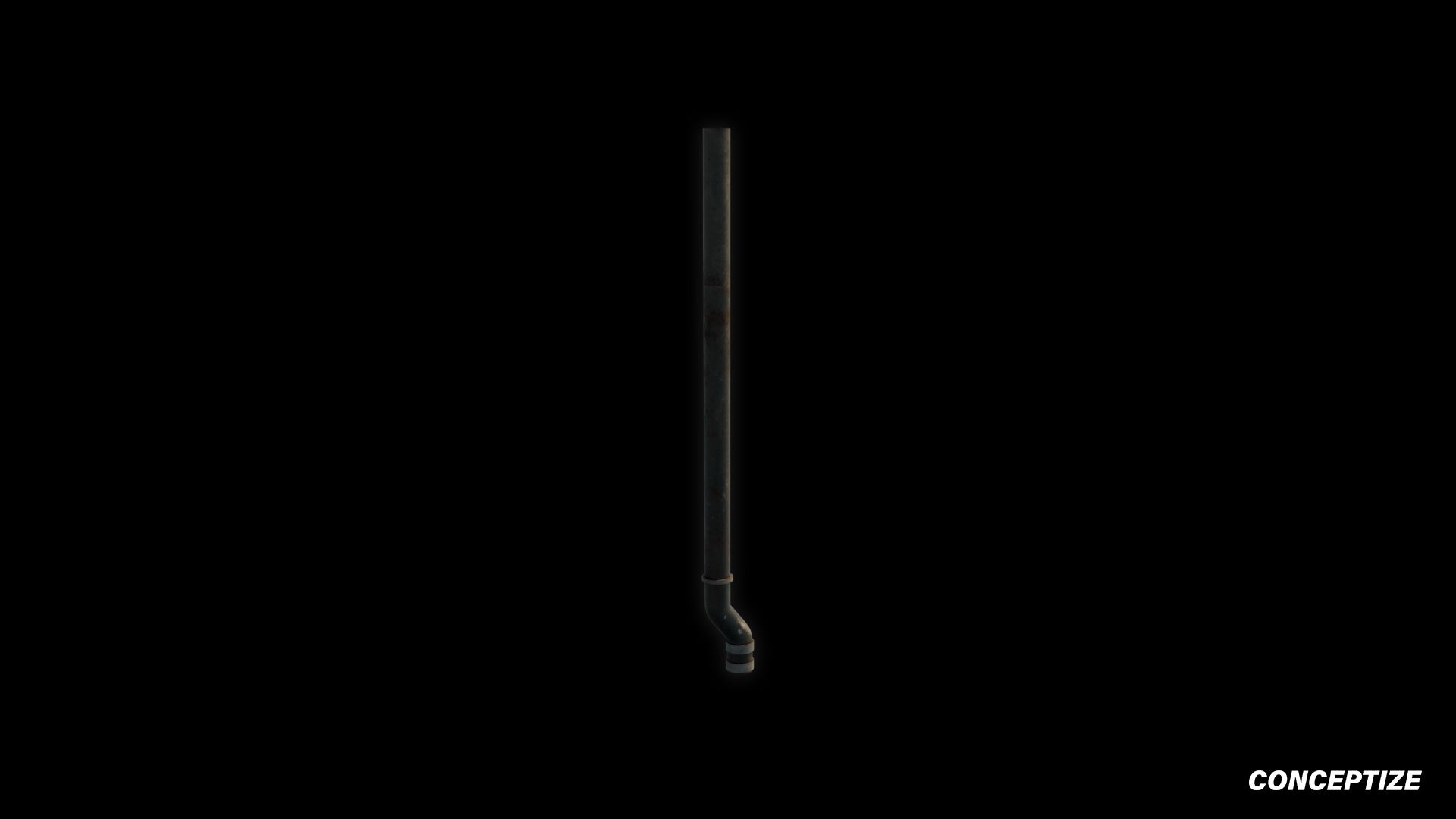 Rain drain pipe rooftop meticulously handcrafted PBR textured 3D asset optimized Blender Unreal Engine urban streetscapes rooftops alleyways high detail