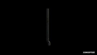 Rain drain pipe rooftop meticulously handcrafted PBR textured 3D asset optimized Blender Unreal Engine urban streetscapes rooftops alleyways high detail