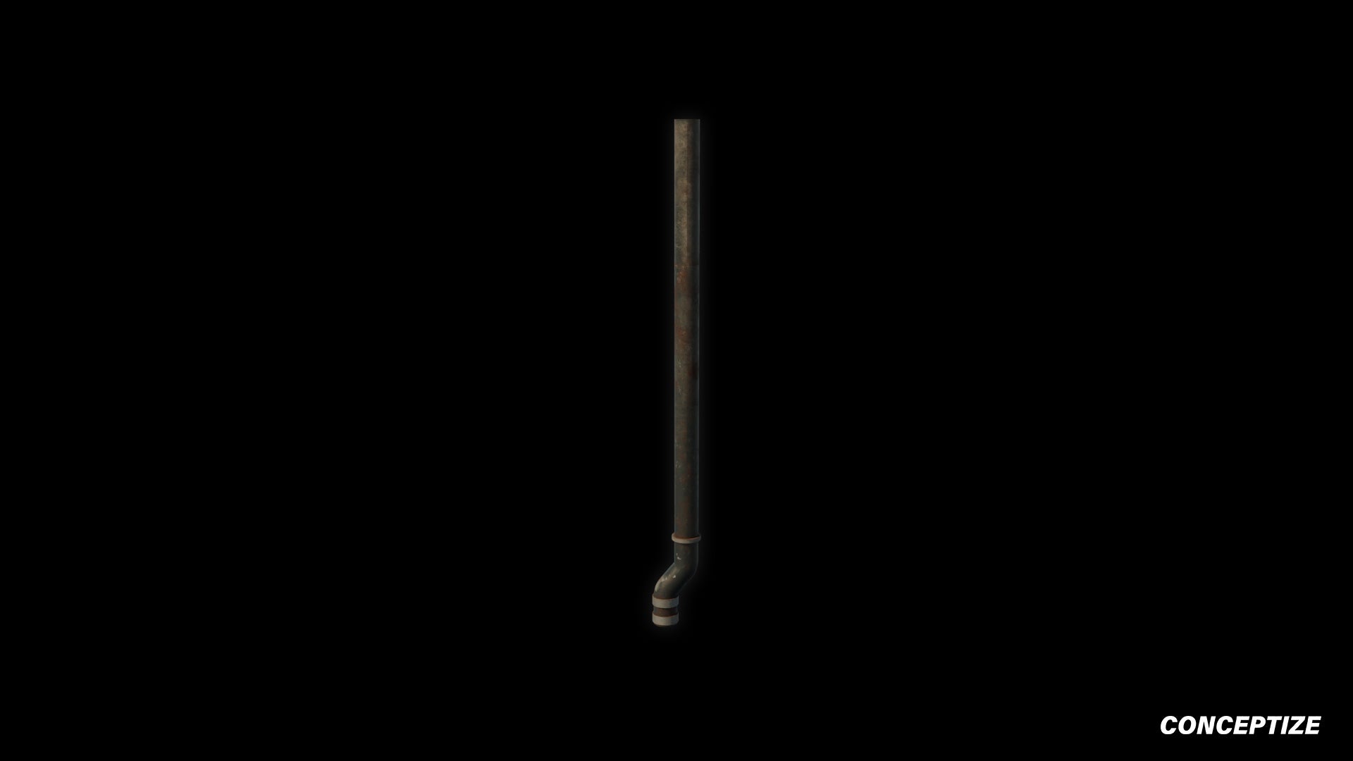 Rain drain pipe rooftop meticulously handcrafted PBR textured 3D asset optimized Blender Unreal Engine urban streetscapes rooftops alleyways high detail