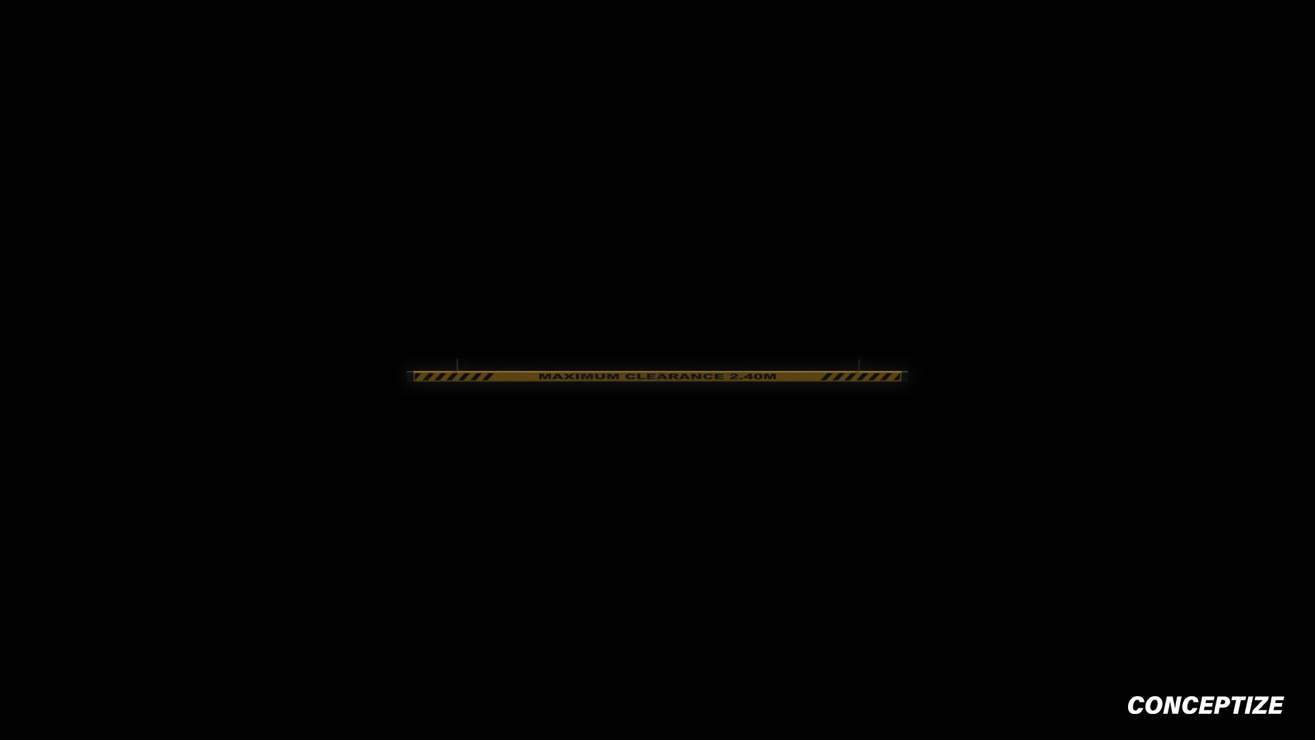 Parking height bar limit meticulously handcrafted PBR textured 3D asset optimized Blender Unreal Engine clearance bar vehicle restriction parking entrance