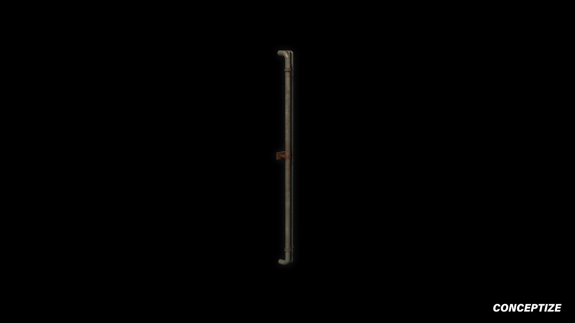 Pipe cluster meticulously handcrafted PBR textured 3D asset optimized Blender Unreal Engine plumbing conduits tubing systems industrial pipelines rooftop piping