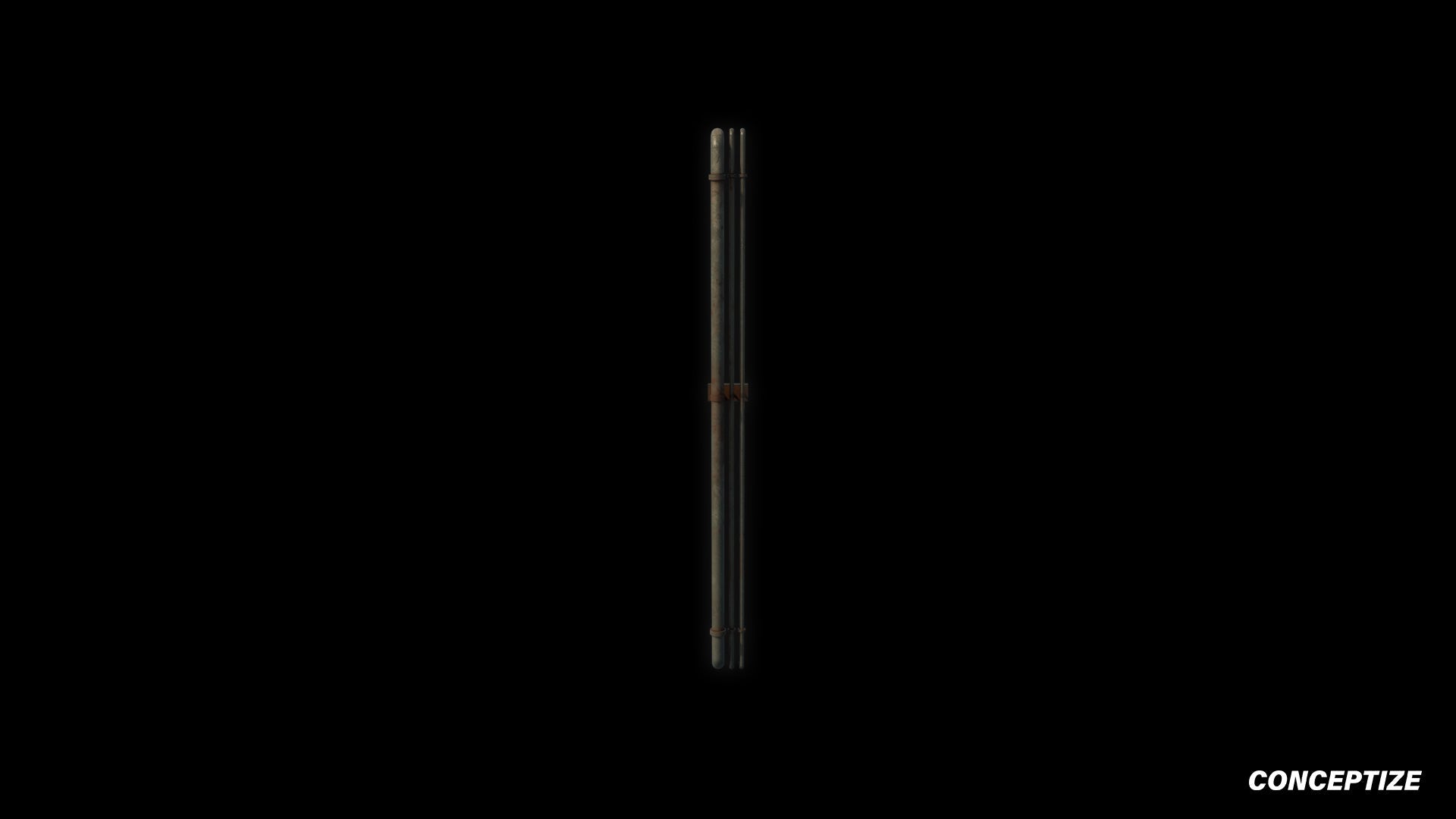 Pipe cluster meticulously handcrafted PBR textured 3D asset optimized Blender Unreal Engine plumbing conduits tubing systems industrial pipelines rooftop piping
