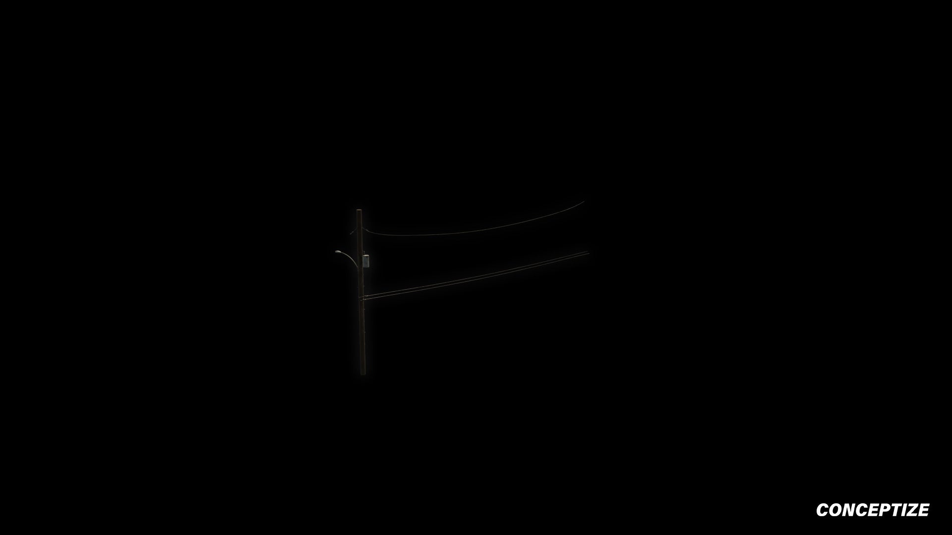 American power pole meticulously handcrafted PBR textured 3D asset optimized Blender Unreal Engine utility pole electrical pole street infrastructure urban streets