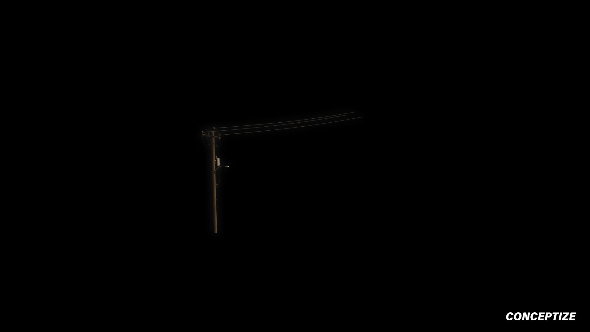 American power pole meticulously handcrafted PBR textured 3D asset optimized Blender Unreal Engine utility pole electrical pole street infrastructure urban streets