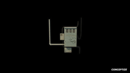 Utility box meticulously handcrafted PBR textured 3D asset optimized Blender Unreal Engine electrical enclosure junction cabinet control panel urban streets
