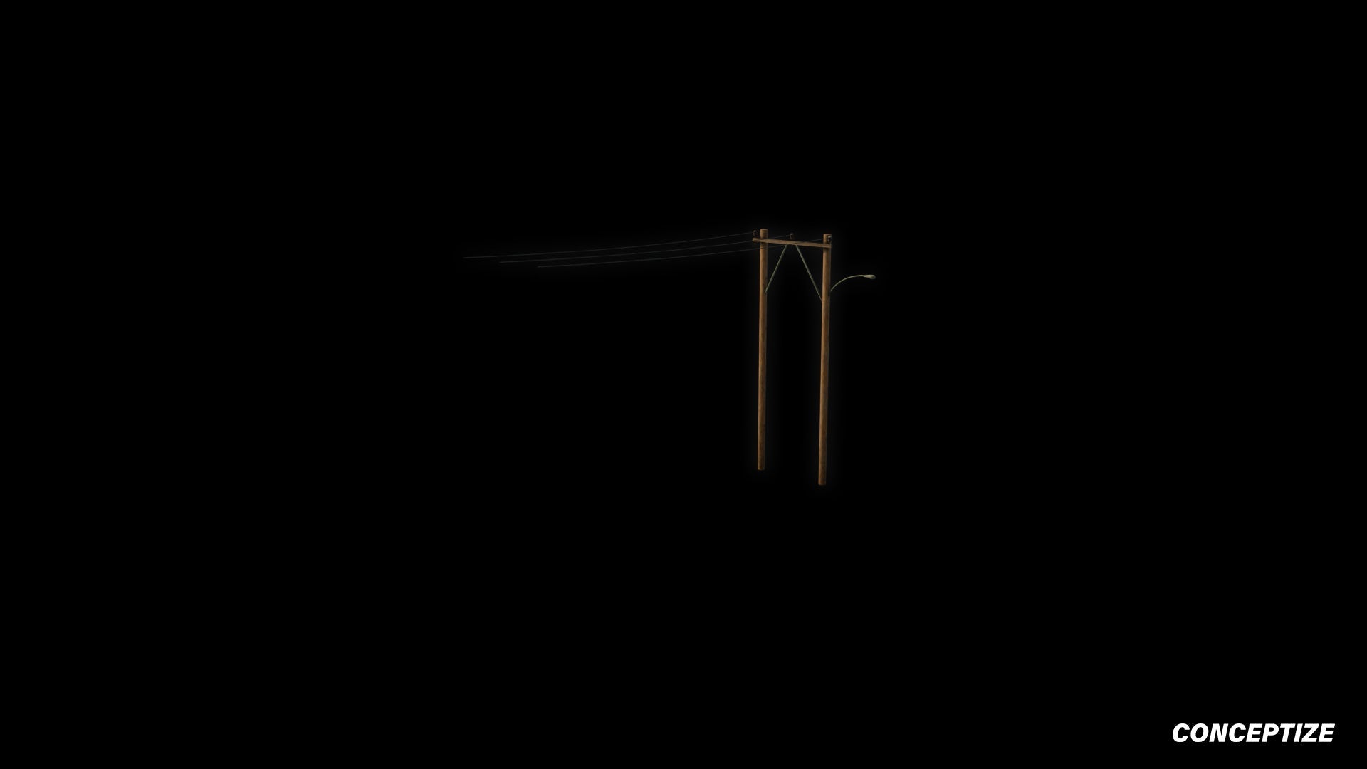 American power pole meticulously handcrafted PBR textured 3D asset optimized Blender Unreal Engine utility pole electrical pole street infrastructure urban streets
