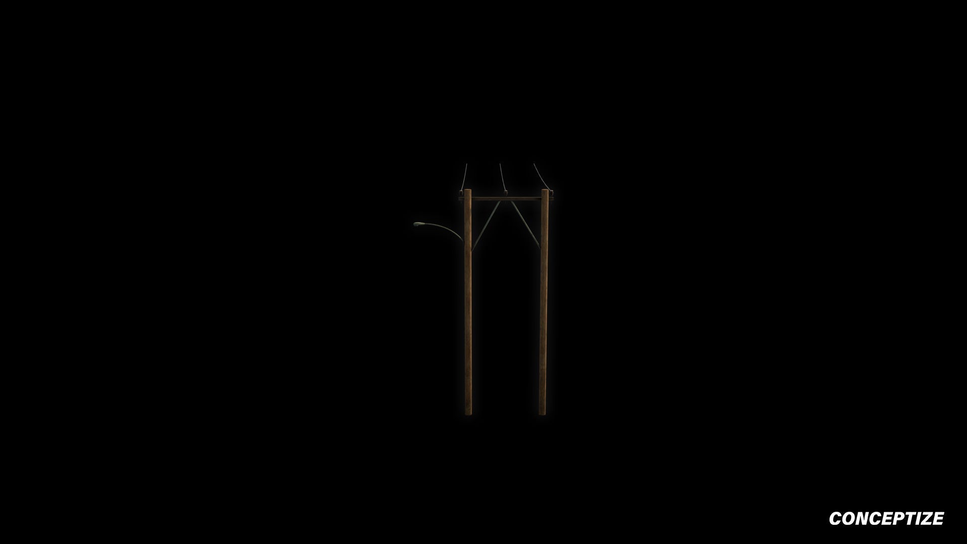 American power pole meticulously handcrafted PBR textured 3D asset optimized Blender Unreal Engine utility pole electrical pole street infrastructure urban streets