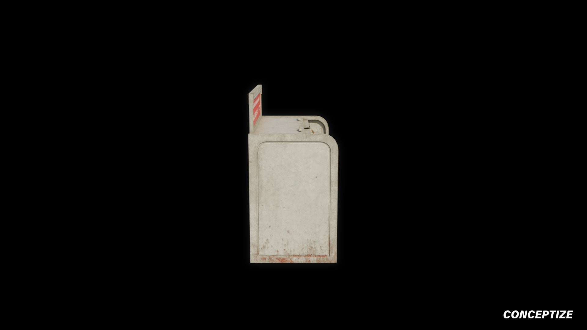 American windshield gas station shelf meticulously handcrafted PBR textured 3D asset optimized Blender Unreal Engine automotive prop retail garage fuel station
