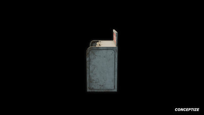 American wood gas station shelf meticulously handcrafted PBR textured 3D asset optimized Blender Unreal Engine retail rack store prop