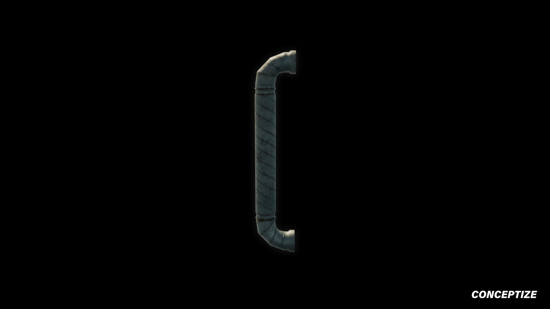American ventilation duct meticulously handcrafted PBR textured 3D model HVAC air duct exhaust vent pipeline industrial architecture Blender Unreal Engine