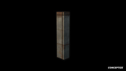 American ventilation duct meticulously handcrafted PBR textured 3D model HVAC air duct exhaust vent pipeline industrial architecture Blender Unreal Engine