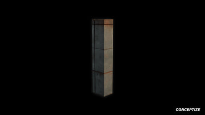 American ventilation duct meticulously handcrafted PBR textured 3D model HVAC air duct exhaust vent pipeline industrial architecture Blender Unreal Engine