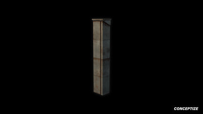 American ventilation duct meticulously handcrafted PBR textured 3D model HVAC air duct exhaust vent pipeline industrial architecture Blender Unreal Engine