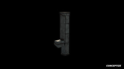 American ventilation duct meticulously handcrafted PBR textured 3D model HVAC air duct exhaust vent pipeline industrial architecture Blender Unreal Engine