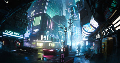 how to make a cyberpunk neon dystopia 3d asset pack blade runner futuristic city retro futurism sci fi premium models props aircon hvac videogame kitbash district conceptize conceptise visualize fog blender unreal engine replicant home gsd genis salvador design