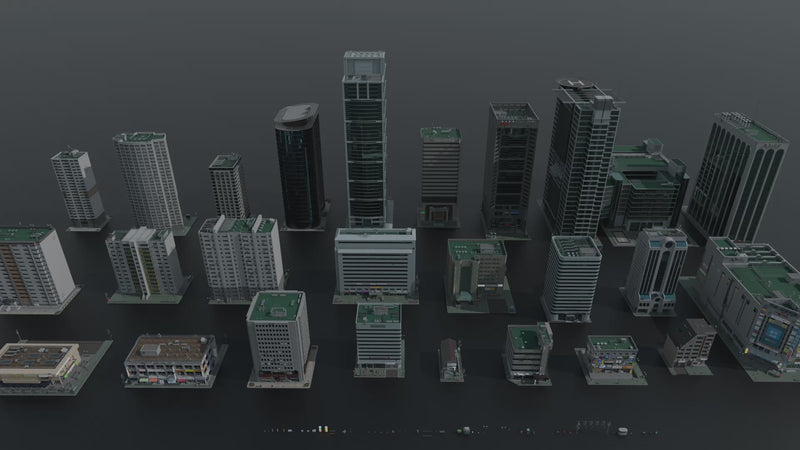 seoul 3d asset pack south korea building kit conceptize premium models church retail textures materials decals korean props videogames webcomics vfx visual effects