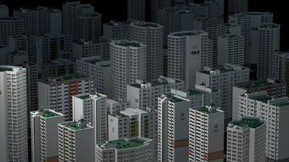seoul 3d asset pack south korea building kit conceptize premium models church retail textures materials decals korean props videogames webcomics vfx visual effects