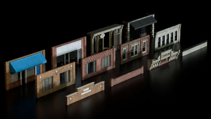 main street modular hero 3d assets pack for small town america part 2 by conceptize facade retail brick building pieces store fronts upper floor and cornices