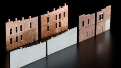 main street modular hero 3d assets pack for small town america part 2 by conceptize side pieces
